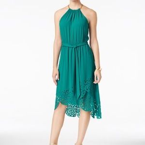 Hi lo dress with cutout hem